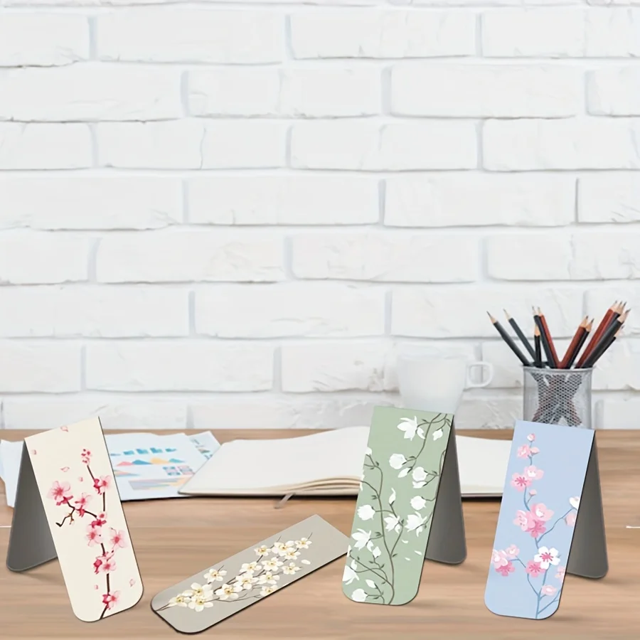12pcs Magnetic Bookmarks For Women Flower Planner Magnetic Bookmark Assorted Book Magnets Page Markers Clip Magnetic Bookmarks - Image 4