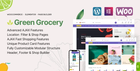 Green Grocery – Grocery Store Organic Food WordPress Theme